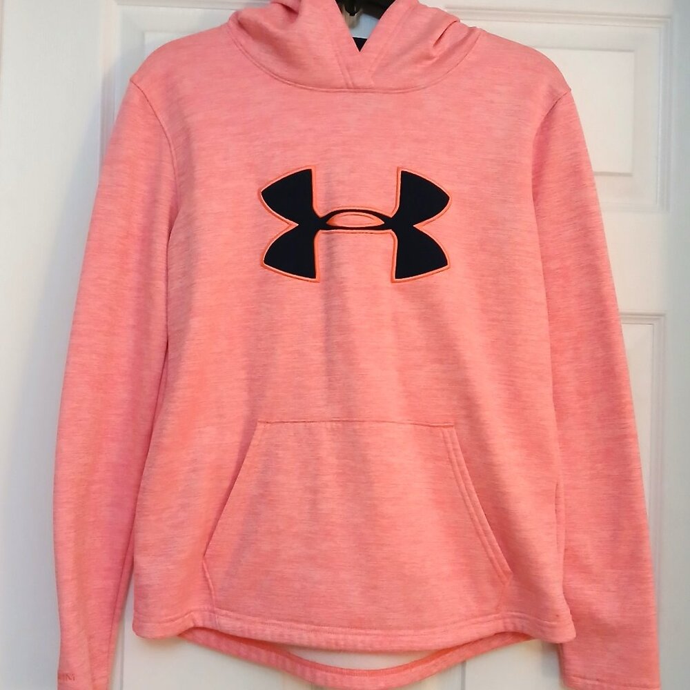 Under Armour Pink Sweatshirt with hood long Sleeve Size XS